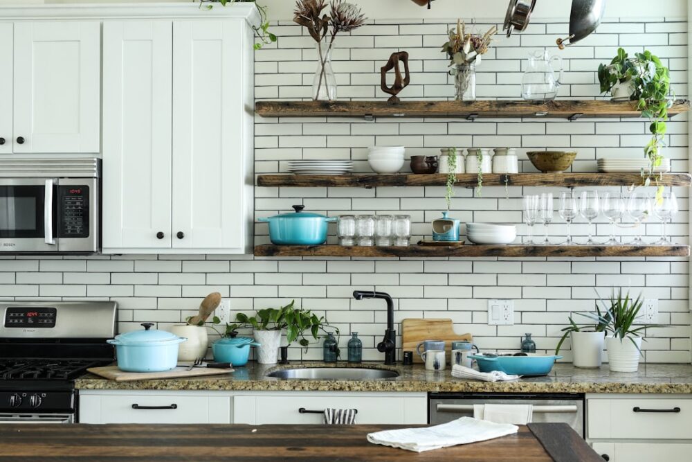 Photo kitchen, stylish wallpaper